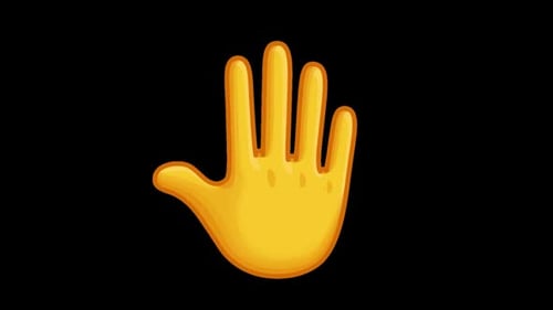 Modern Animated Hand Emoji Pop Up Effect