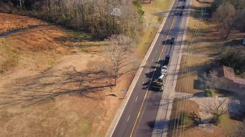 asphalt paving resurfacing road repair Aerial