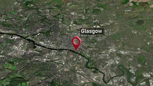 Glasgow City Zoom (UK) from Space to Earth