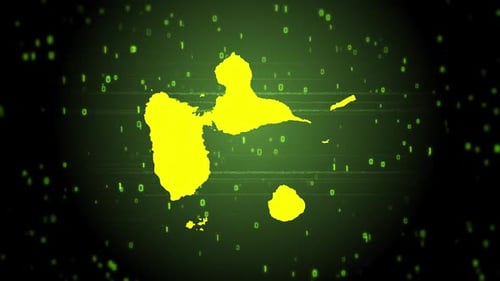 Digital Map Reveal with Glitch Effect