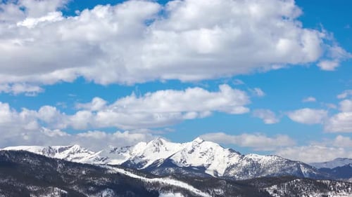 Time Lapse of clouds above the Rocky Mountains
