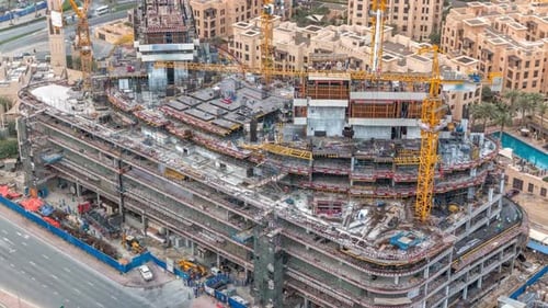 Zeitraffer auf der Baustelle