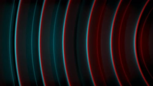 Abstract Wavy Glowing Neon Lines Background Animation