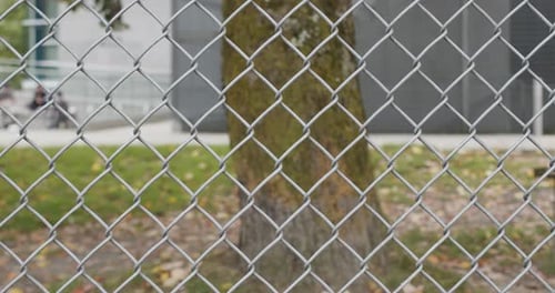Chain link fence pattern for backgrounds