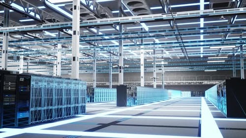 Digital Twin Scan Server Racks and Virtualization in Data Center