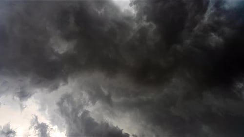 Ominous Dark Storm Clouds Rolling and Forming