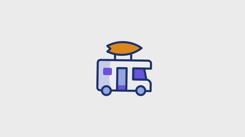 Surf Van Animated Icon
