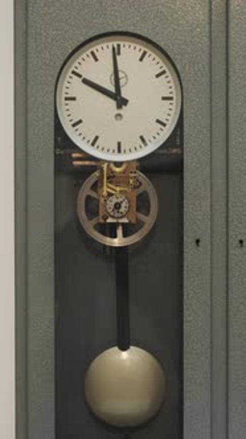 Old Antique Clock with Pendulum