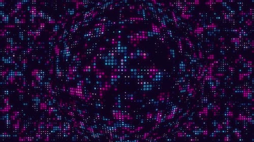 Dynamic Futuristic Digital Pixel Grid Background