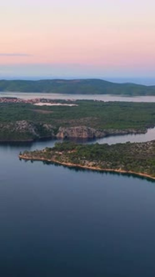 Vertical View Of Croatia Cityscape, Europe
