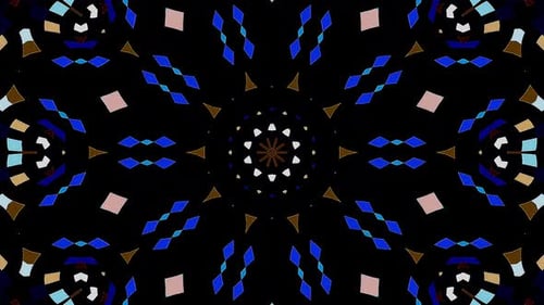 Abstract Geometric Kaleidoscope Pattern Motion Background