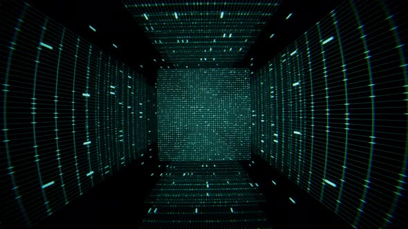 Computer networking concepts, looped animated background. Science ...