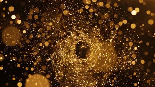 Golden Particles Vortex