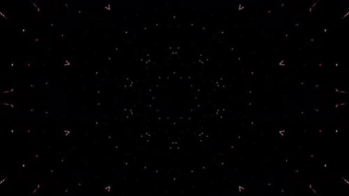 Abstract Glowing Particles Kaleidoscopic Animation
