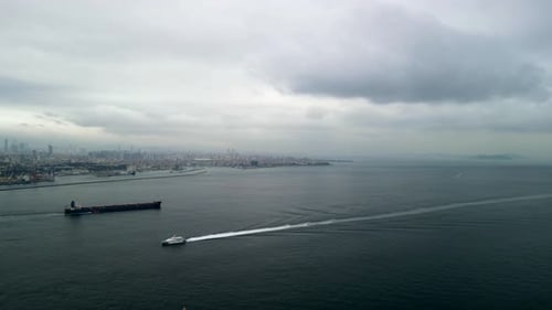 Merging of Bosphorus Strait and Marmara sea