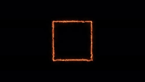 Neon looped light frame for game streaming video on a transparent background. Live streaming Frame.