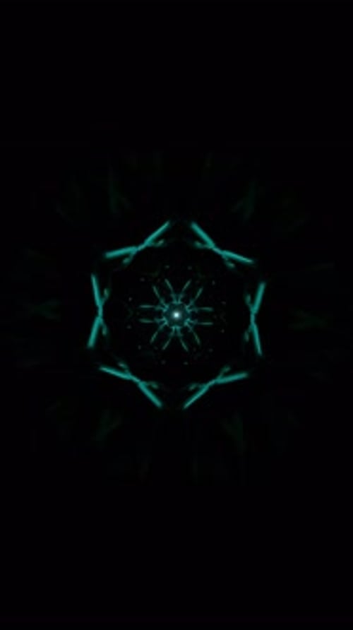 Vertical Video of Infinite Loop of Light and Geometry in VJ Background