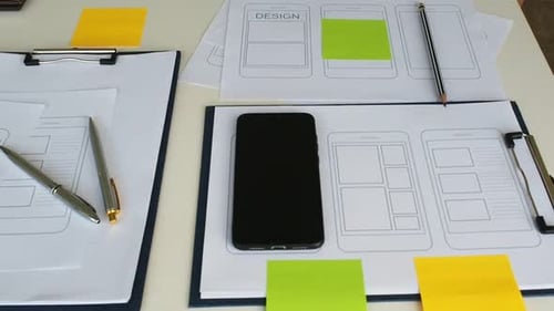 UX- oder UI-Design-Anwendungsentwicklung für Web-Smartphones. UI- oder UX-Designkonzept.
