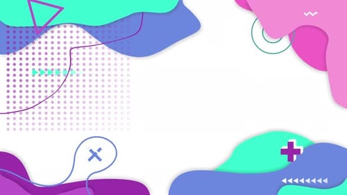 White Memphis Background Loop 4K