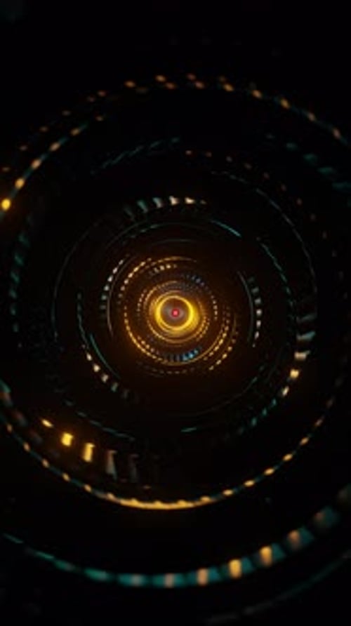Vertical Video of Flashing Rotating Spiral Shape Background VJ Loop