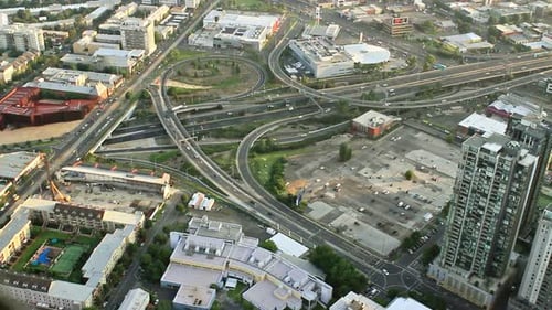 Sich kreuzende Autobahnen, Melbourne, Australien Architektur
