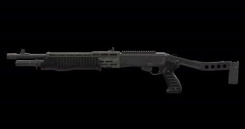 Tactical Shotgun – 360° Rotation (4K, Alpha)