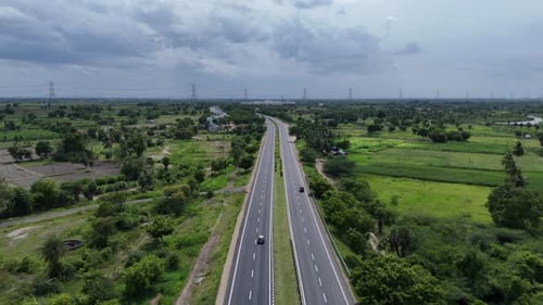 Chennai's highway intersection with multiple lanes, showing the city’s well-structured road network