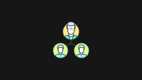Animated Flat Design People Icons for User Profiles