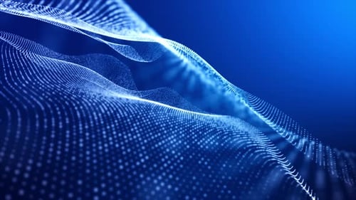 Particles Wave Flow Background V8