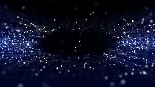 Blue Particles Background Loop