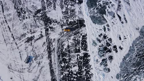 Hovercraft Glides Over Baikal's Ice Northern Nature's Marvel Hovercraft Unusual Mode Transport Ice