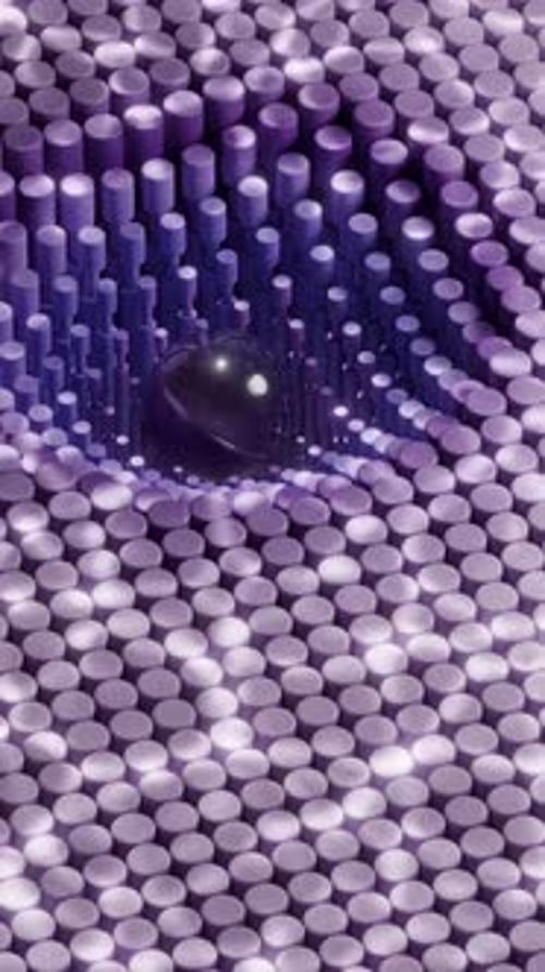 Wavy Geometric 3d Loop Animation