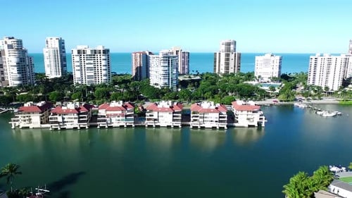 Naples Florida Highrise Aerial Beach View