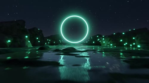 Neon Ring Surreal World