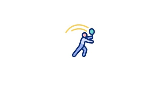 Animiertes Tennis-Symbol