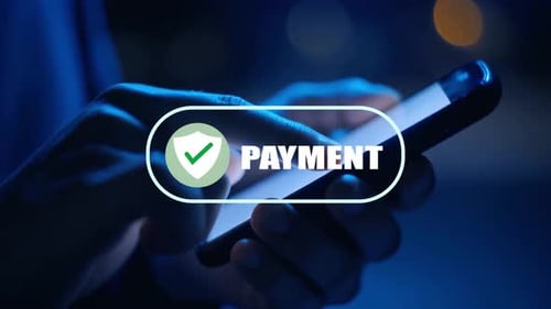 Secure Payment Icon Text Reveal