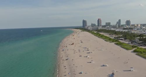 Aerial View of Miami Beach Skyline of Miami Florida Miami Aerial View FL USA South Miami Beach