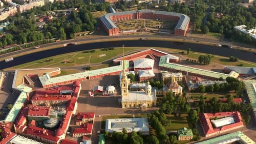 Aerial View of Saint Petersburg Fortress