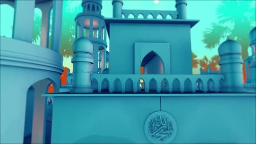 Moschee Islamischer Hintergrund V.2