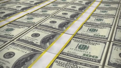 Stacks of Hundred Dollar Bills