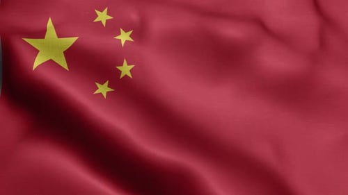 Vorderseite der chinesischen Flagge