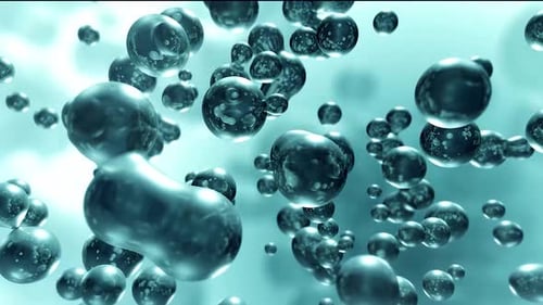 Abstract Liquid Spheres Morphing and Merging Background Loop