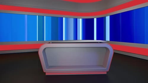 3D Virtual News Studio Ab0011 Background Loop