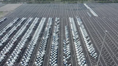 Parking lot in factory