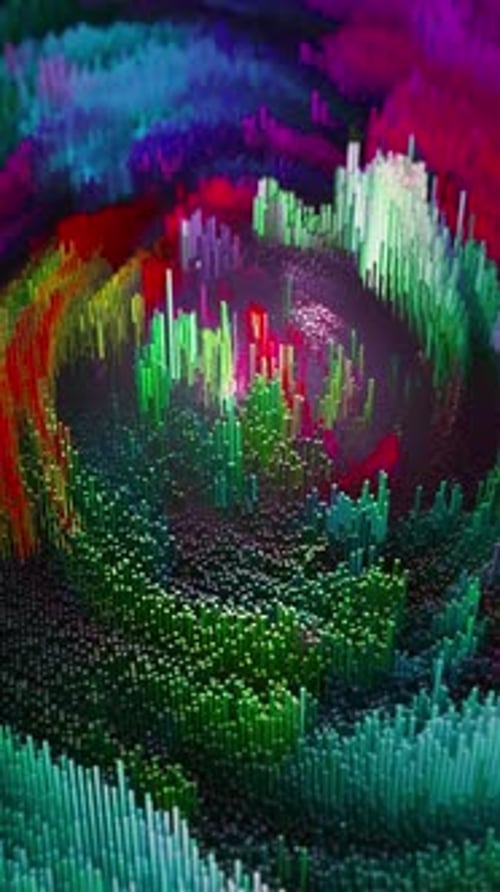 Vertical Video Vibrant Vertical Background Animation