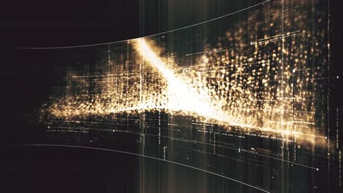 Futuristic data network visualization with glowing digital streams 01