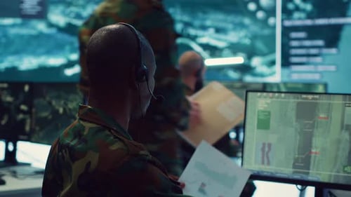 Military Personnel Execute Electronic Intelligence Gathering Missions