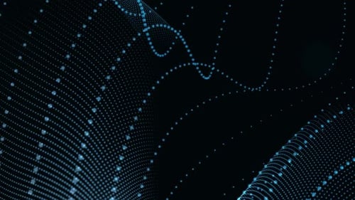 Blue Particles – Fractal Light Flow