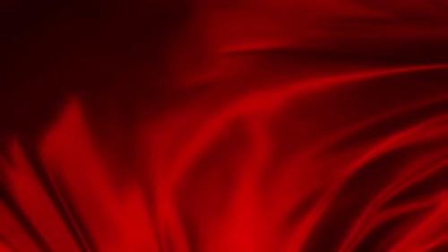 Flowing Red Silk Fabric Loop Background Animation