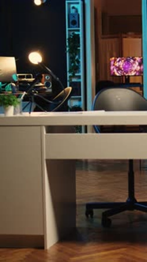 Vertical Video Studio with Streaming Tech PC Screens